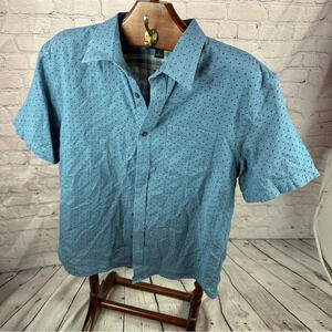 Men's banana republic standard fit shirt size large preppy casual 100% cotton
